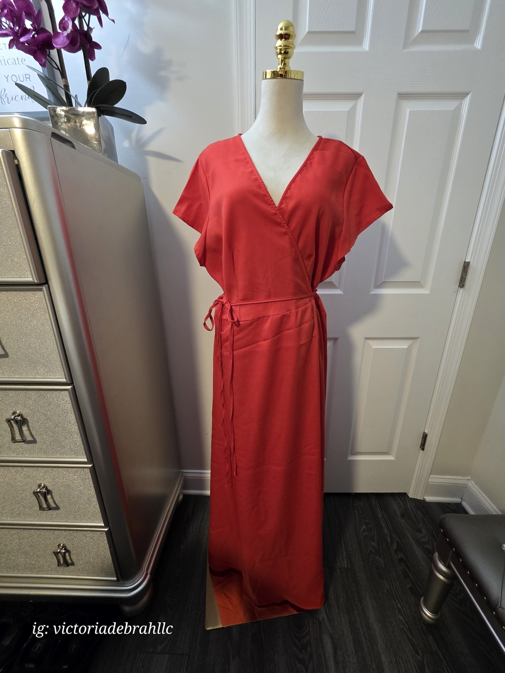 Red Wrap Dress